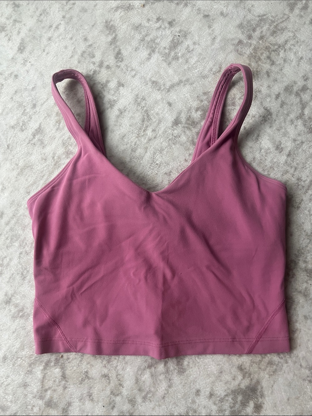 lululemon athletica Mauve/Pink Supportive Crop Sports Bra